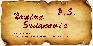 Momira Srdanović vizit kartica